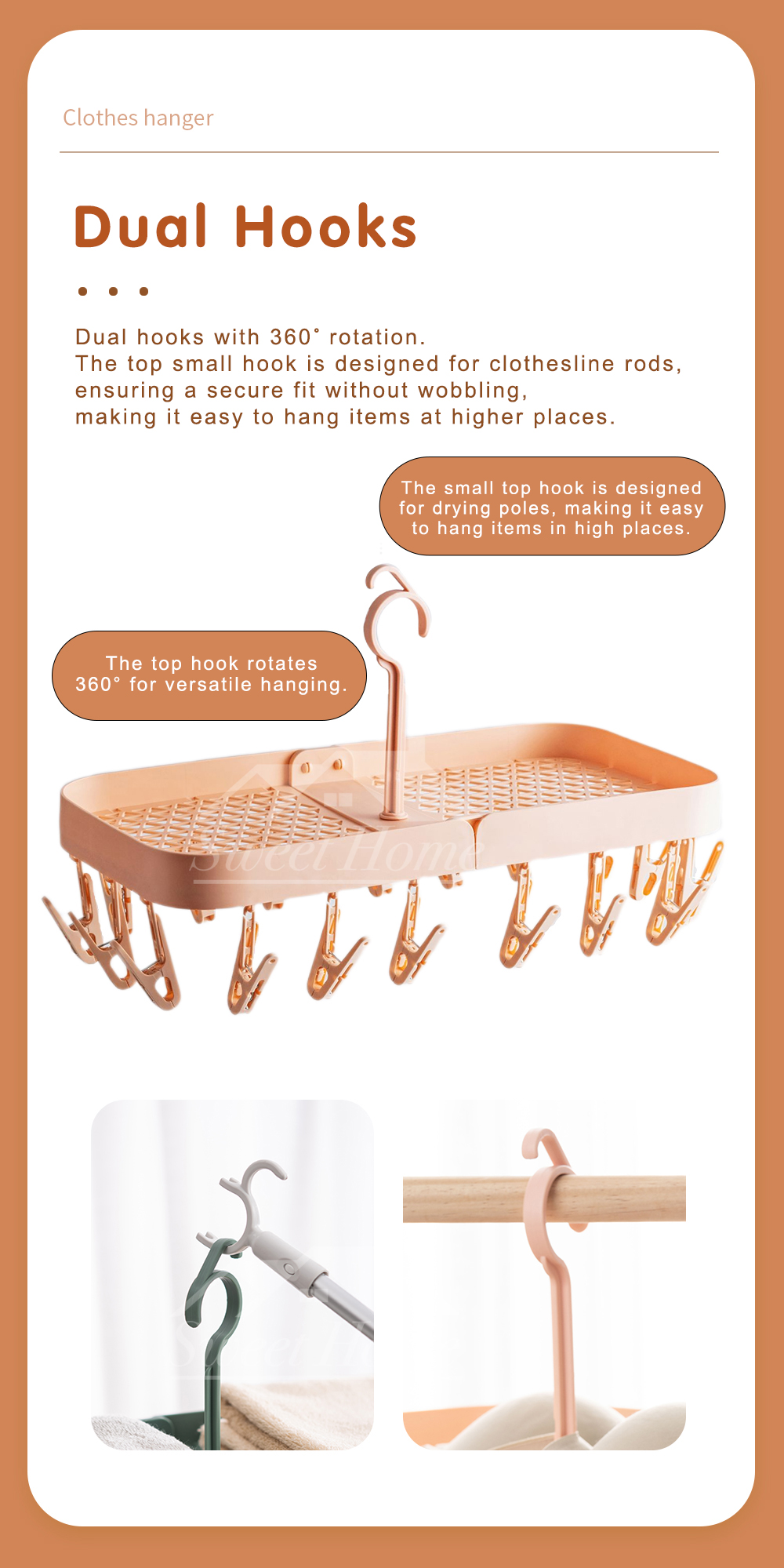 KL013 Multi-function Foldable Hanger-3